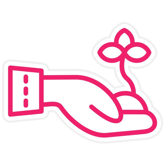 Estilo de icono de diseño vectorial Eco Trail