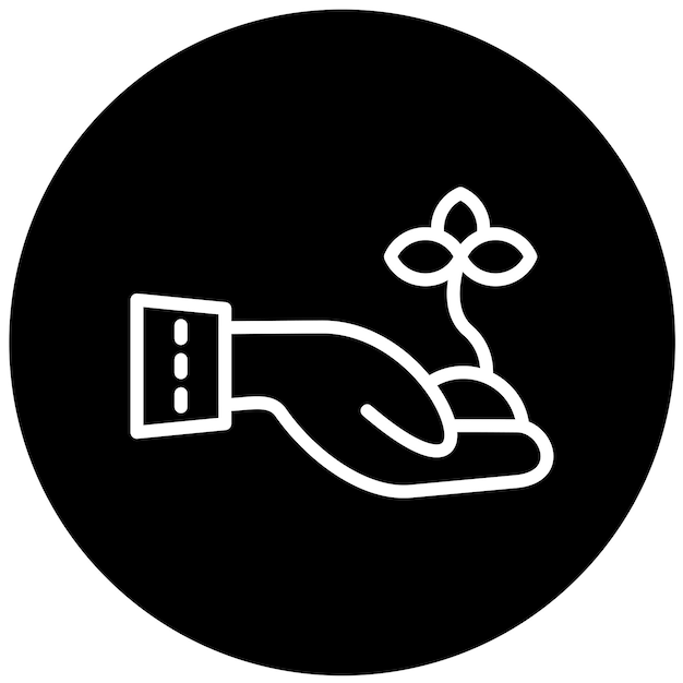 Estilo de icono de diseño vectorial Eco Trail