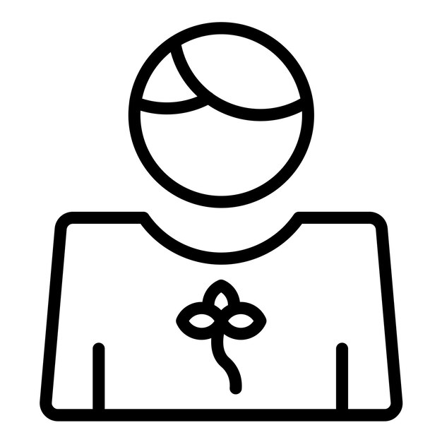 Estilo de icono de diseño vectorial Eco Volunteer