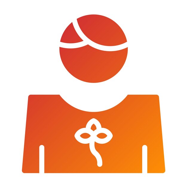 Estilo de icono de diseño vectorial Eco Volunteer