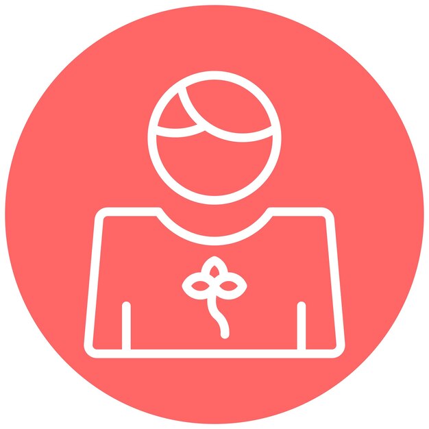 Estilo de icono de diseño vectorial Eco Volunteer