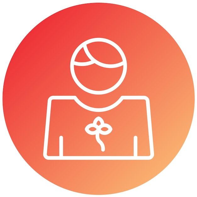 Estilo de icono de diseño vectorial Eco Volunteer