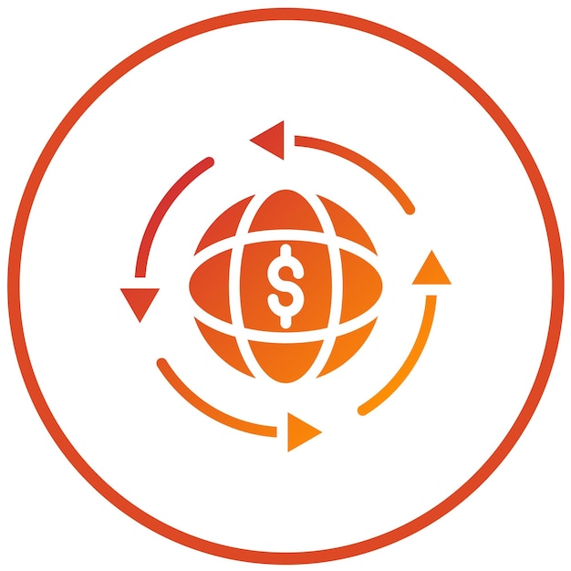 Estilo de icono de diseño vectorial de la economía circular