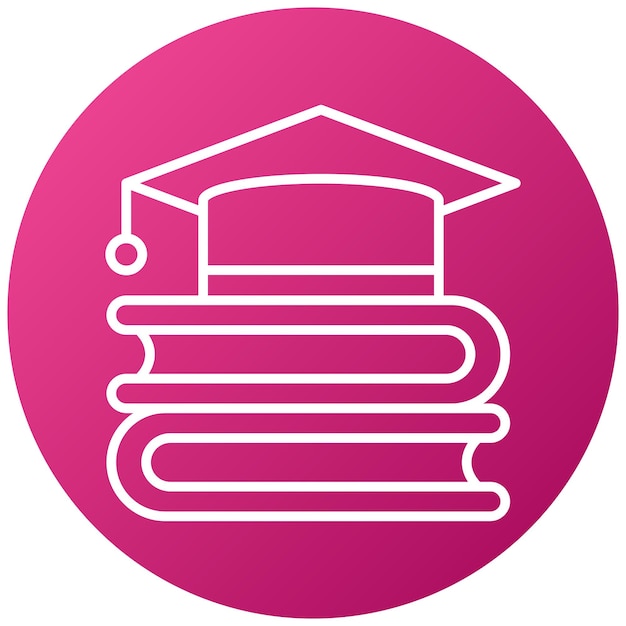 Estilo de icono de diseño vectorial para educación
