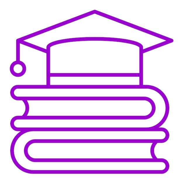 Estilo de icono de diseño vectorial para educación