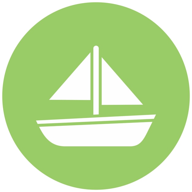 Estilo de icono de diseño vectorial de embarcaciones