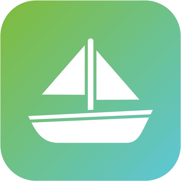 Estilo de icono de diseño vectorial de embarcaciones