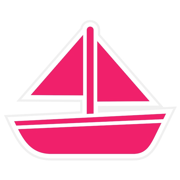 Estilo de icono de diseño vectorial de embarcaciones