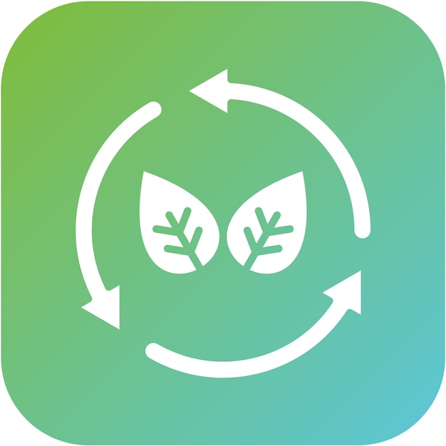Estilo del icono de diseño vectorial de emisión cero