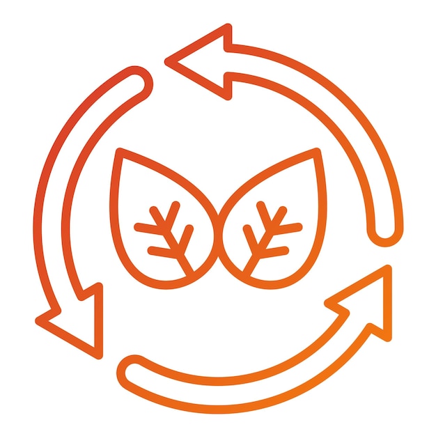 Estilo del icono de diseño vectorial de emisión cero