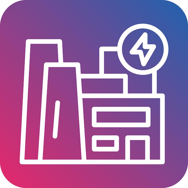 Estilo de icono de diseño vectorial de energía geotérmica