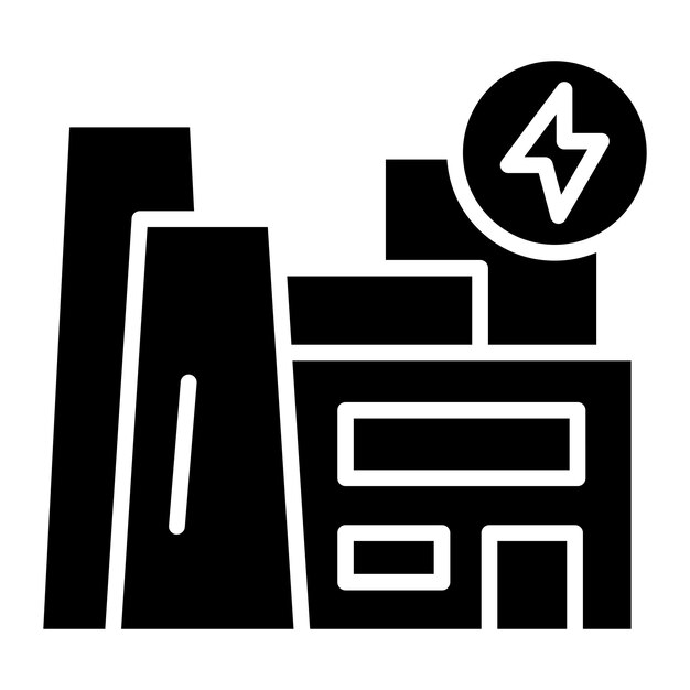 Estilo de icono de diseño vectorial de energía geotérmica