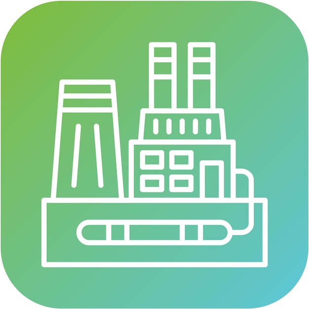 Estilo de icono de diseño vectorial de energía geotérmica