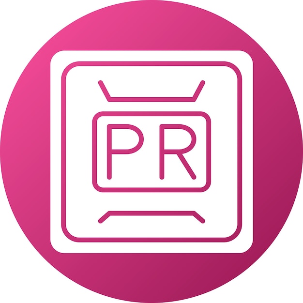 Estilo de icono de diseño vectorial de estreno