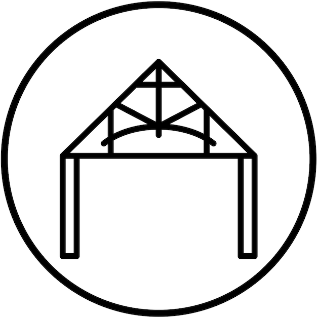 Estilo del icono de diseño vectorial de la estructura