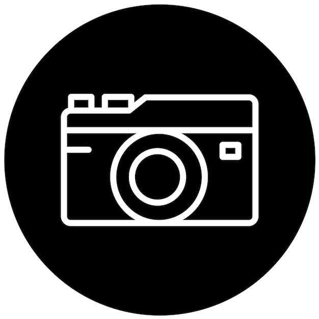 Estilo de icono de diseño vectorial de estudio fotográfico