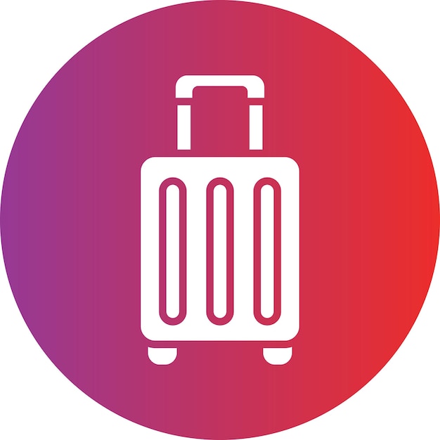 Estilo del icono de diseño vectorial del exceso de equipaje
