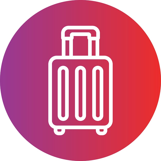 Estilo del icono de diseño vectorial del exceso de equipaje