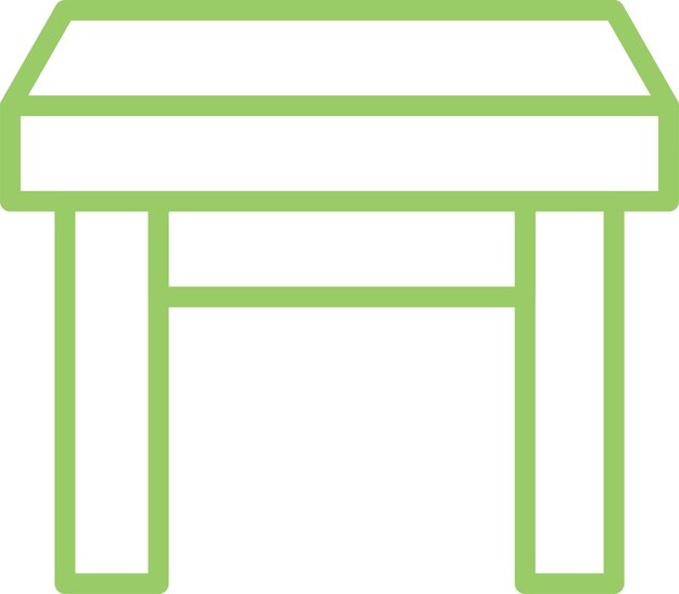 Estilo del icono de diseño vectorial del extremo de la tabla