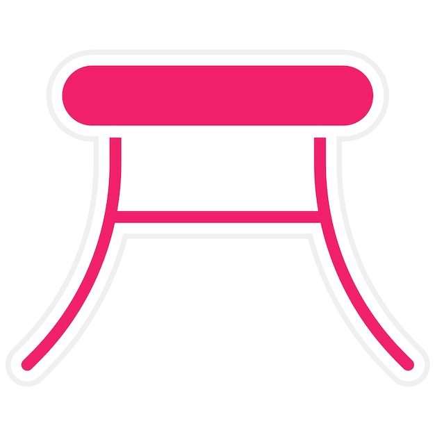 Estilo del icono de diseño vectorial del extremo de la tabla