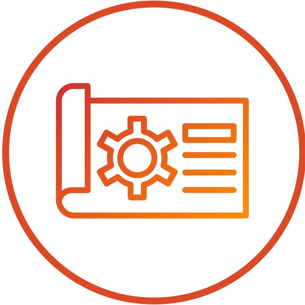 Estilo del icono de diseño vectorial de fabricación de planos