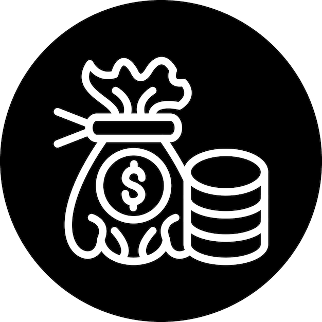 Estilo de icono de diseño vectorial de finanzas