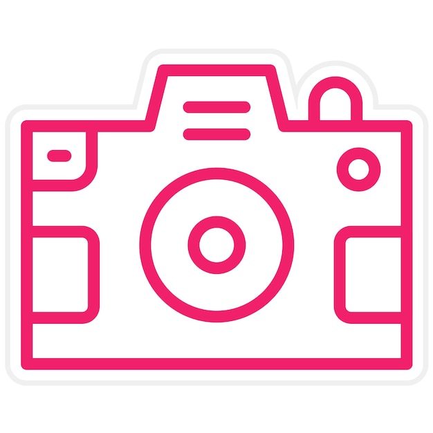 Estilo de icono de diseño vectorial de fotografía