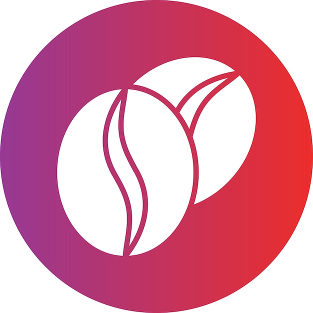 Estilo de icono de diseño vectorial de frijol