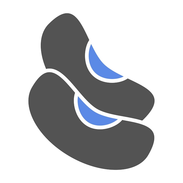 Estilo de icono de diseño vectorial de frijol