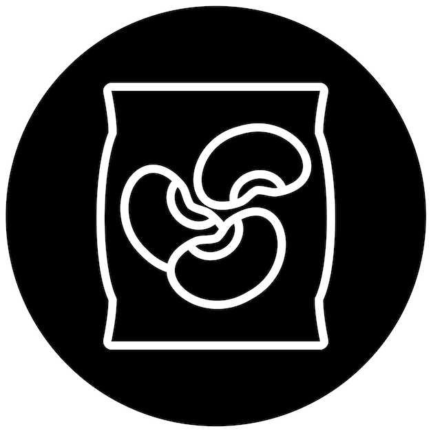 Estilo de icono de diseño vectorial de frijoles