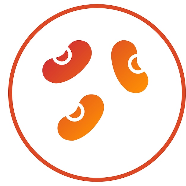 Estilo de icono de diseño vectorial de frijoles