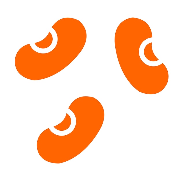 Estilo de icono de diseño vectorial de frijoles