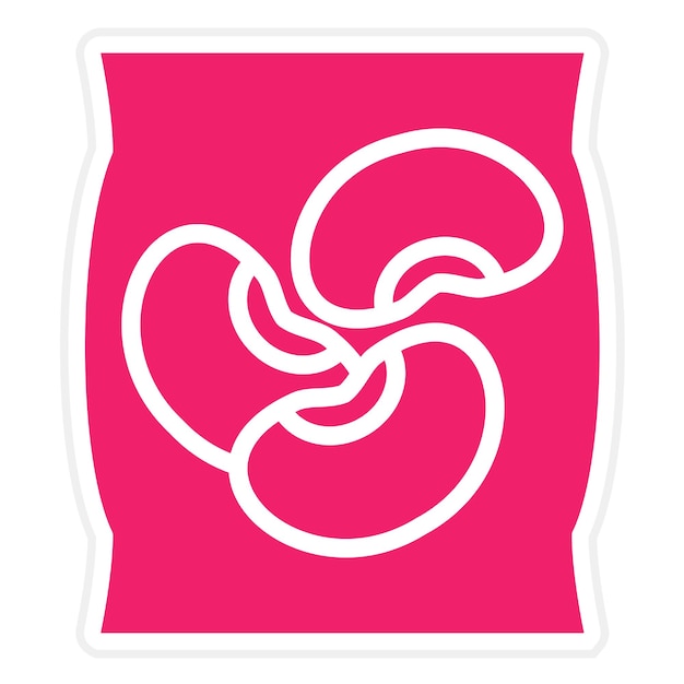 Estilo de icono de diseño vectorial de frijoles
