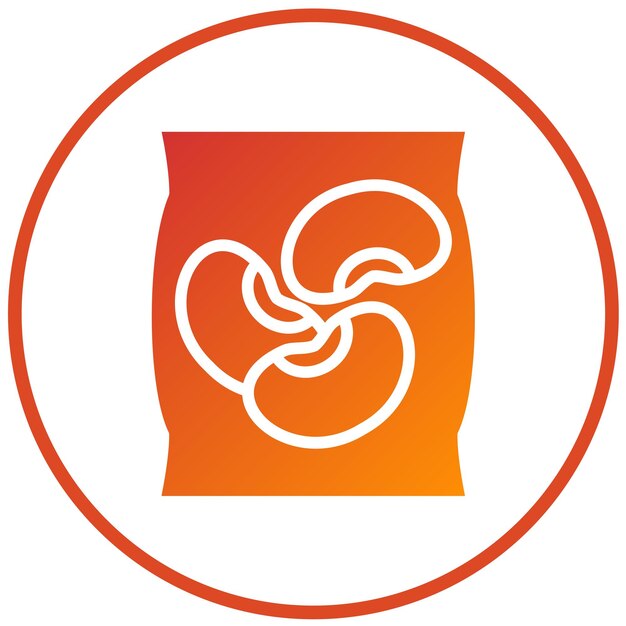 Estilo de icono de diseño vectorial de frijoles