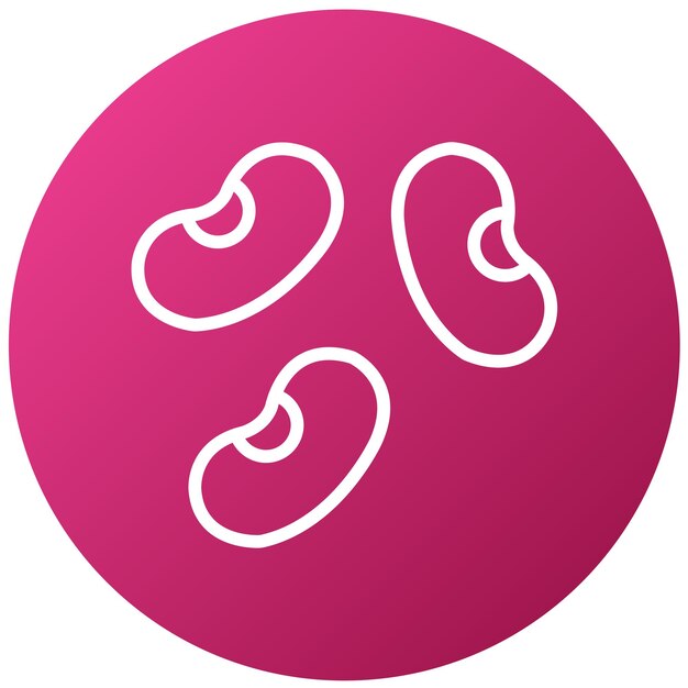 Estilo de icono de diseño vectorial de frijoles