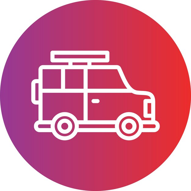 Estilo de icono de diseño vectorial fuera de carretera