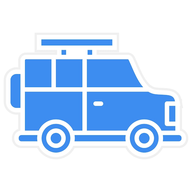 Estilo de icono de diseño vectorial fuera de carretera