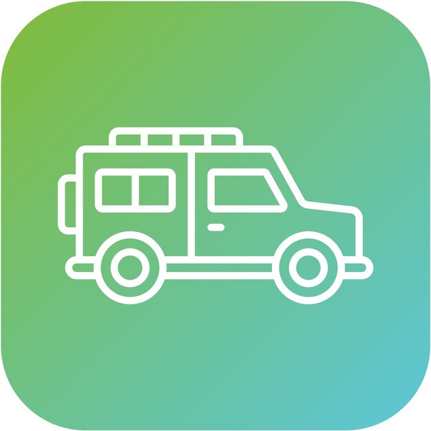 Estilo de icono de diseño vectorial fuera de carretera