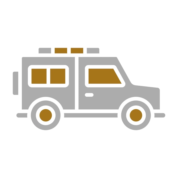 Estilo de icono de diseño vectorial fuera de carretera