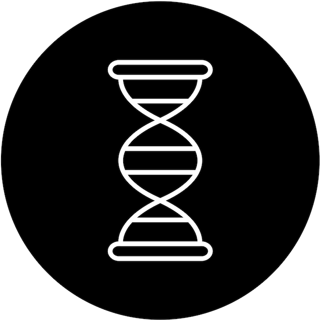 Estilo de icono de diseño vectorial de genética
