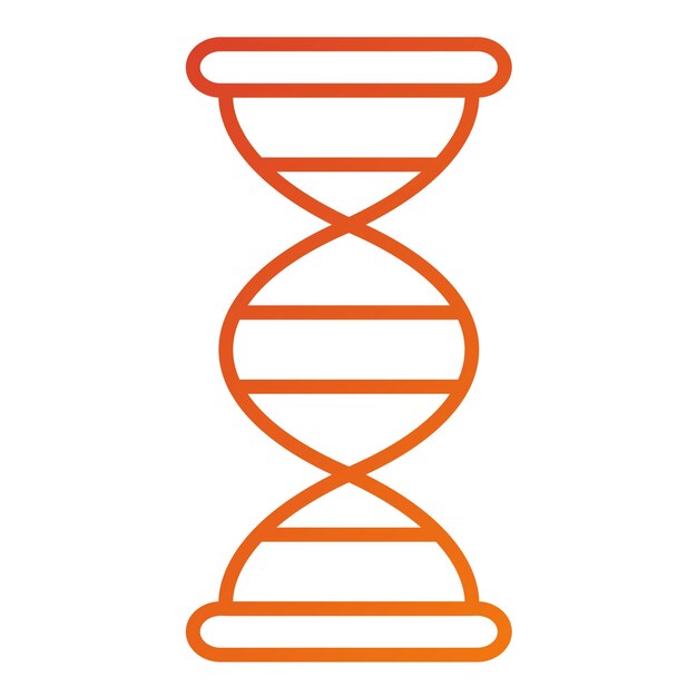 Estilo de icono de diseño vectorial de genética