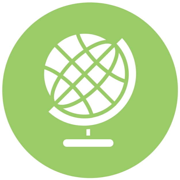 Estilo de icono de diseño vectorial de geografía
