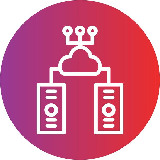 Estilo de icono de diseño vectorial de grandes datos