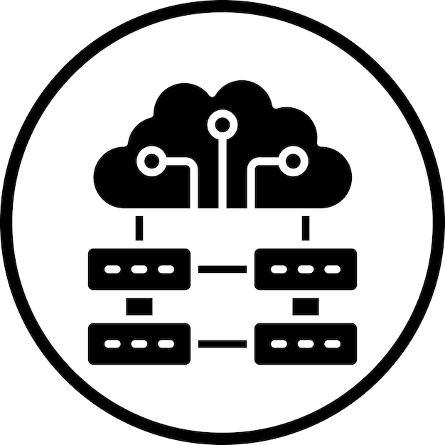 Estilo de icono de diseño vectorial de grandes datos