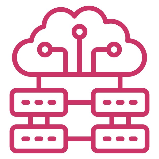 Estilo de icono de diseño vectorial de grandes datos