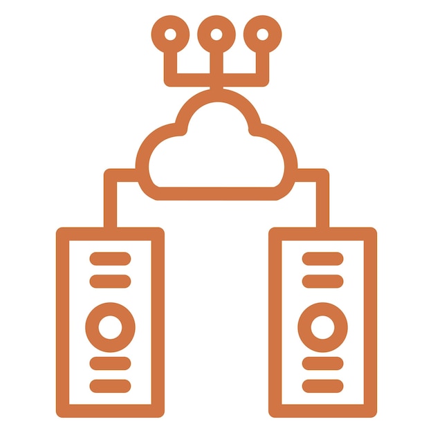 Estilo de icono de diseño vectorial de grandes datos