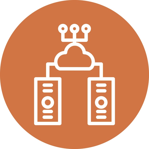 Estilo de icono de diseño vectorial de grandes datos