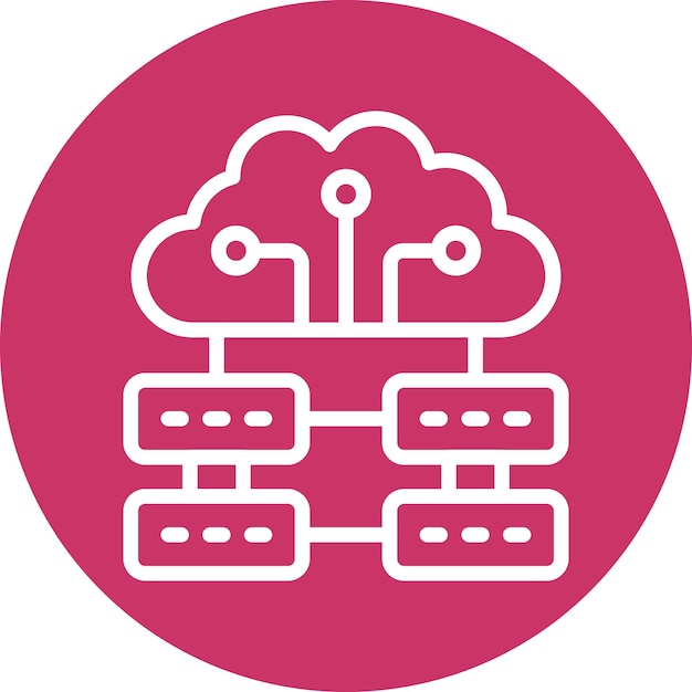 Estilo de icono de diseño vectorial de grandes datos