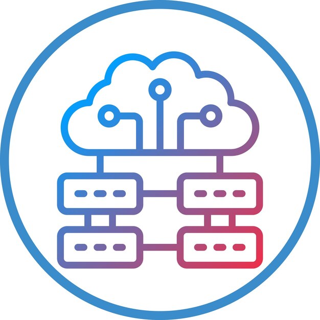 Estilo de icono de diseño vectorial de grandes datos
