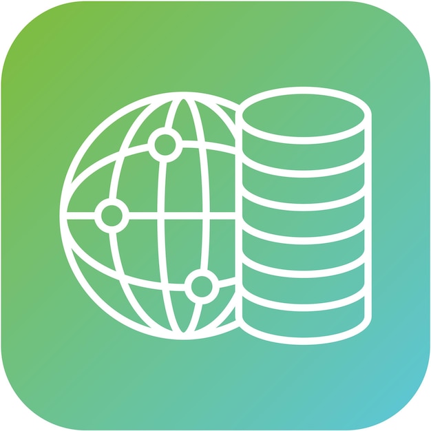Estilo de icono de diseño vectorial de grandes datos